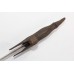 Antique Sword dagger knife Steel straight Blade handle velvet sheath A 33